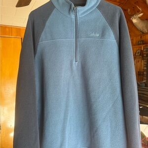 Columbia Men's Zip-Up Sweater in Blue and Gray